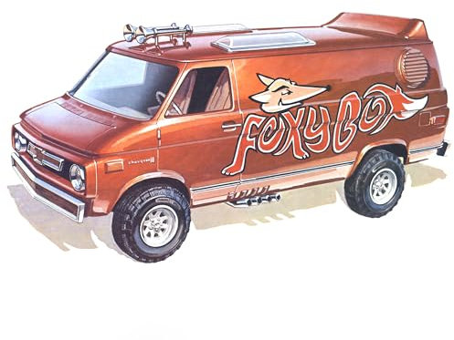 AMT - 1/25 1975 Chevy Van Foxy Box - Plastikmodellbausatz