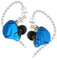 CCA KZ ZSN Pro X Dual Driver In Ear Earphone 1BA 1DD Wired Earphone HiFi Sport Gaming Earbuds Headphones Compatibility for Phone Computer Tablet with Gift Set-Blue no mic