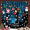 TRABIG 140PCS Noël Autocollants Fenetre pour Accueil/Boutique, Noel Decoration Beaucoup Eléments Classiques de Noël, Porte de Noël Autocollant Amovibles Réutilisable Statique Motif à Double Impression