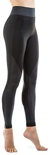 Relaxsan Sport 8050 (Schwarz/Grau, S) Sport Leggins Kompression Unisex Mann Frau