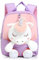 MIDSuN Kleiner Kinderrucksack,Abnehmbarer Plüsch Puppe Kindergartenrucksack,Einhorn Kindergarten Rucksack Kindertasche für 2-5 Jährige Kindergarten Junge und Mädchen (Violett)