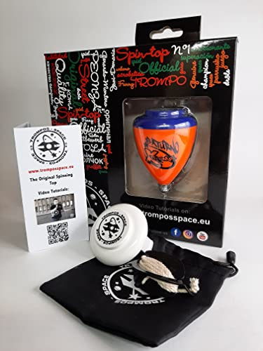 TROMPOS SPACE- Saturno XT Gerardo Montero y Javi De María Peonza, Color Naranja, Mediano (SXNJCU)