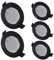 YanFeiYit LED Einbaustrahler Schwarz 55mm Dimmbar - 230V GU10 Modul - 3 Watt 320lm 120° - Deckenspots für Wohnzimmer, Schlafzimmer, Flur und Dachboden (5er Set - Warmweiß)