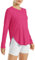 G4Free Women's Activewear Shirts UPF 50+ UV Sun Protection T-Shirts Long Sleeve Tops Workout Outdoor Gym Hiking Quick Dry Lightweight Shirts Hot Pink