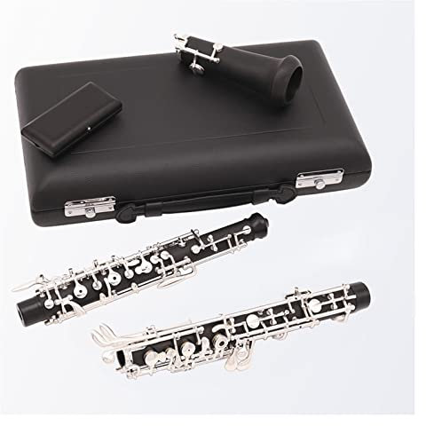 Professionelle Komposit-Ebenholz-Oboe C-Taste, Versilberte Taste, Halbautomatische Oboe Mit Koffer Anfänger Oboe