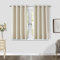 CUCRAF Vorhang Blickdicht Gardinen mit Ösen 2er Set H137 x B132 cm Verdunklungsvorhänge Beige Thermovorhang Kälteschutz, Weich und Langlebig Schallschutz Vorhang für Schlafzimmer Wohnzimmer