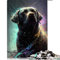 1000 Teile Puzzles für Erwachsene Labrador Retriever Hund Puzzles für Erwachsene Puzzle Holzpuzzle Heimdekorationspuzzle (Größe 50x75cm)