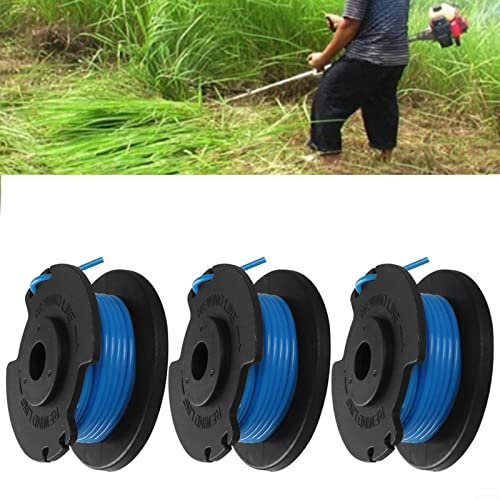 Lot de 3 bobines de Rechange pour Coupe-Bordures + Bobine et Fil pour 18 V OLT1832, P2000, P2001, P2002, P2003