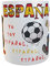 Siempre en tu mano Taza de cerámica España. Escudo Selección Española. Mundial y Eurocopa. Yo soy español, español, español. Futbolista y pelota