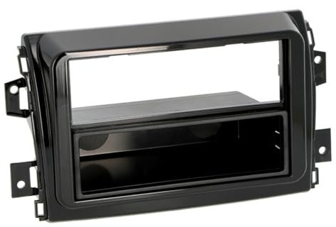 maxxcount 1DIN Radiohalterung (Piano schwarz mit Fach) kompatibel mit FIAT Ducato ab 2021
