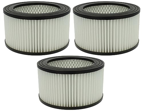 vhbw Filterset 3x Staubsaugerfilter kompatibel mit Habitex E438 Aschesauger | HEPA Filter Allergiefilter