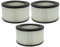 vhbw set da 3x filtro compatibile con Habitex E438 aspiracenere - Filtro HEPA anallergico