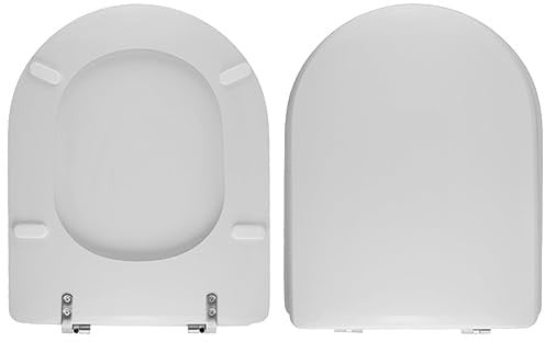 Copriwater dedicato per Serie Link Flaminia in Resina Poliestere colata Bianco Lucido - Coperchio Sedile tavoletta per WC - Massima qualita' Garantita