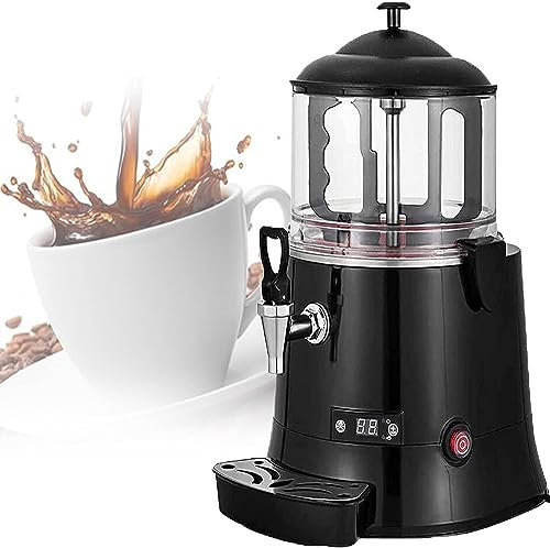 Dispensador Comercial De Chocolate Caliente, Fuente De Chocolate De 5/10 L con Pantalla LCD, 30~90 ℃ Ajustable, Máquina Eléctrica para Hacer Bebidas, Calentador De Bebidas Calientes