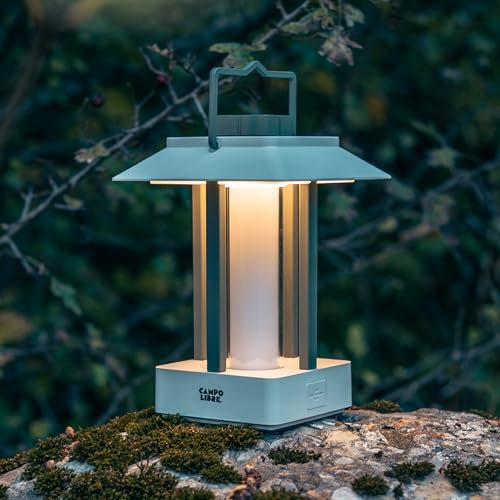 Campo Libre.® LYS Campinglampe aufladbar I Camping Laterne I wasserfeste outdoor Tischlampe I dimmbar, Kerzenlichtfunktion I LED Laterne Outdoor mit bis zu 160h Leuchtdauer und USB Powerbank-Funktion