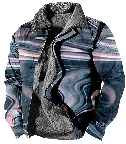 Jacke Heiz Jacke Männer Mantel Outdoor Jacken Für Männer Wasserdicht Arbeitsjacke Herren Winter Strickjacke Weiß wasserdichte Regenjacke Fahrradmantel 26 Zoll (Dark Blue, XXL)