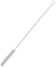 Fackelmann 54896 - Escobilla de Limpieza para Paja, Cepillo Fino y Largo de Limpieza, Cepillo de Paja, Limpieza de Paja, Acero Inoxidable, plástico, 24 cm
