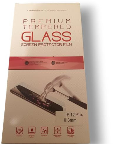 Genérico para iPhone 12 mini – Protector de pantalla premium de cristal templado oleofóbico ultra resistente