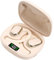 ROTRES Auriculares Inalámbricos Deportivos,Auriculares de Oreja Abierta Bluetooth 5.3,Auricular Bluetooth Impermeable IPX7 con HD Mic y Cancelacion Ruido ENC,Graves Mejorados,Pantalla LED,Beige