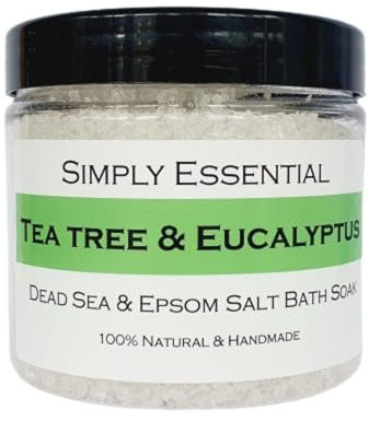 Simply Essential Tea Tree & Eucalyptus Dead Sea & Epsom Bath Salts Body & Foot soak 225g