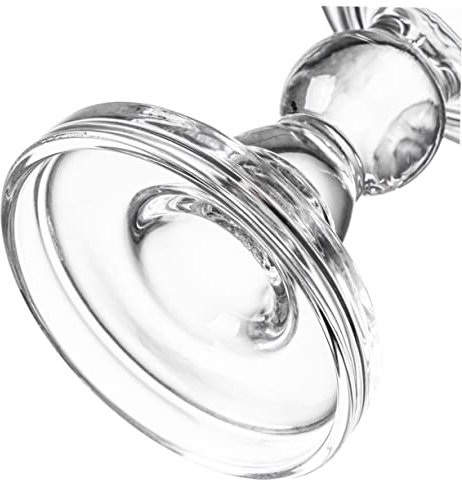 Alipis Kerzenständer Glas Retro Design Für Stumpen Und Spitzkerzen Vielseitiger Kerzenhalter Für Kamin Und Festliche Dekoration