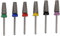 HOHXFYP 6PCS Drill Bit, Tungsten Steel Nail Drill Bit Set with Storage Box, Nail Drill Bit with 3/32 Shank for Manicure Pedicure