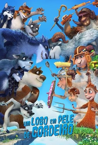 Um Lobo em Pele de Cordeiro A0 Poster auf Leinwand, Wandkunst, Heimdekoration, Filmposter, Leinwand, Film, Kino, Retro, Vintage, Kult, klassisch, Nostargische Saga, moderner Nachdruck, wir drucken