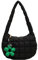 Handtasche Klein Hobo Bag Halbmond Gesteppte Tasche Kleine Umhängetasche Damen y2k Tasche Weiche Faltbare Schultertasche Damen mit Reißverschluss Puffer Tote Bag (Schwarz)