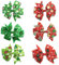 Barrettes à nœuds de cheveux de noël, 6 pièces, pince à cheveux de noël avec pince à bec de canard pour enfants, filles et femmes