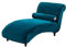 Stretch-Samt-Schonbezug für Chaiselongue, universeller Sofabezug, Möbelschutz für Innenbereich, Schlafzimmer, Blau, bunter Stil