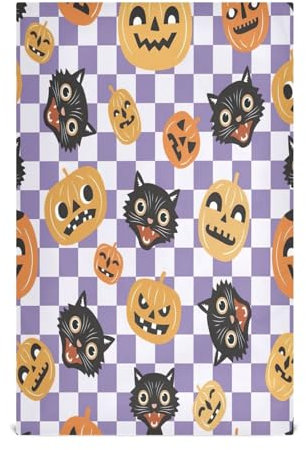 Halloween Fun - Juego de trapos de cocina morados, 28 x 18 pulgadas, súper absorbentes, toallas de cocina, juegos decorativos