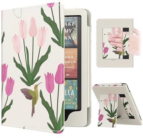 MoKo Custodia per Kindle Paperwhite 12ª/11ª gen, 2024/2021, Tulipano