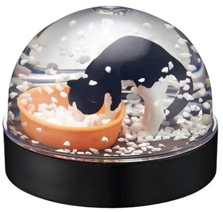 Zopoee Cat Collectibles Schneekugeln, 3D-Katzenfiguren-Kristallkugel | Robuste Realistische Schneekugeln - Autoverzierungen Mit Schneeeffekt-Tierfiguren Für Familie, Katzen-Schneekugel Glitzerkugel
