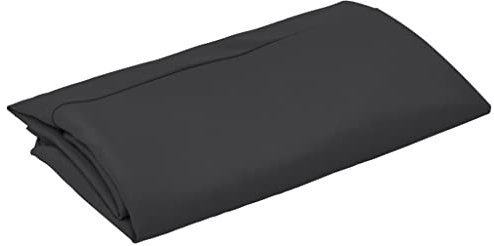 Toshilian Toile de Remplacement de Parasol, Toile de Rechange Auvent de Rechange Housse de Rechange Protection UV Tissu de Remplacement pour Parasol déporté Noir 350 cm