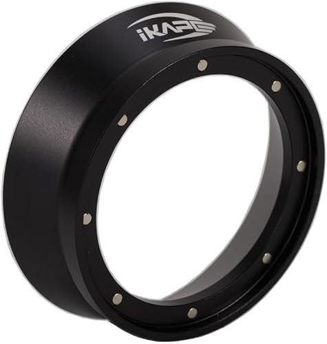 IKAPE 58mm Espresso-Dosiertrichter, Magnetischer Dosiertrichter mit 8 Magneten, Kaffeedosierring Kompatibel mit Allen 58mm Espresso-Filtern