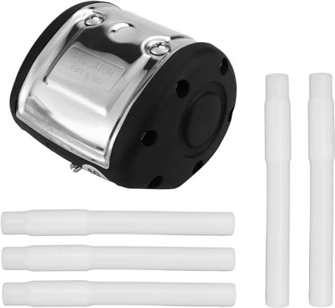 Asyduey Pulsador Neumático L80 de 2 Salidas para Ordeñadora de Vacas, Ordeñadora de Granjas Lecheras, 50-180 Ppm, Ajustable con Tubo Corto