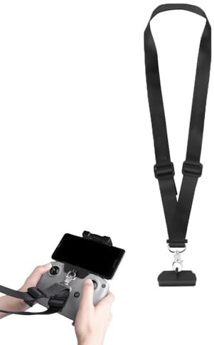 CERFFOOL Verstellbarer Umhängeband für DJI RC-N3/N2/N1, Fernbedienung für DJI FLIP/NEO/Air 3S/Mini 4 Pro für Drohnen-Zubehör, Schwarz