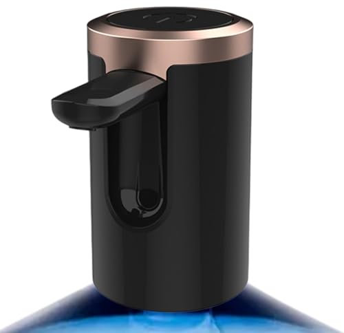 Wasserkrugspender, tragbare elektrische Pumpe, automatischer USB-Wasserhahn, 6,6 x 6,6 x 10,7 cm, wiederaufladbares Auslauf-Design für Zuhause, Küche, Camping, Reisen, langlebig