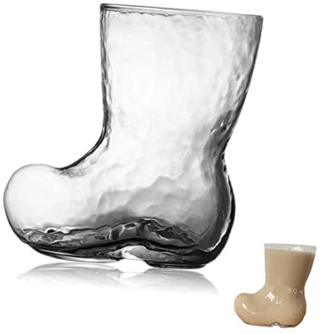 TOPPERFUN Copa De Forma De Bota Copa De Vino Transparente Hogar Para Fiestas y Celebraciones