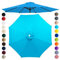 Chinimon Replacement Parasol Canopy 2m/2.5m/2.7m/3m/3.5m, 6/8 Arms Parasol Replacement Cover, Garden Parasol Replacement Canopy for Garden Umbrella Yard Beach (Lake Blue, 2m/6-Ribs)