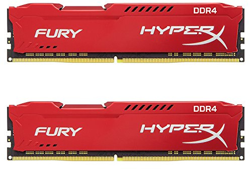 HyperX - HX426C16FRK2/32 - FURY DDR4 32Go (Kit 2x16Go), 2666MHz CL16 DIMM XMP - Rouge