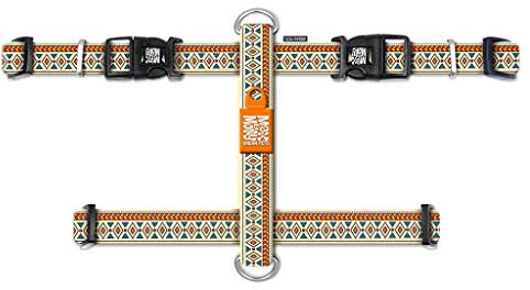 Max & Molly Hundegeschirr in H-Form, Ultrabequemes Geschirr Hund aus Neopren für sehr kleine Hunde, Ethnic/XS, Gepolstert, Sicher & Ultraleicht – Komfort für deinen treuen Begleiter