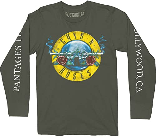T-Shirt Maniche Lunghe # S Unisex Grey # Hollywood Tour