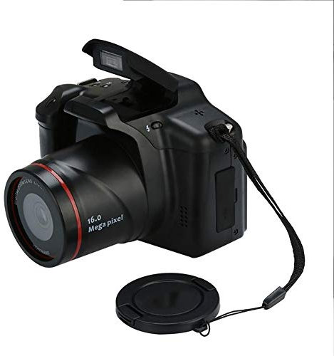 GKKXUE 1080P Camcorder Fotocamera Digitale 16x Zoom Digitale Video Professionale (Color : Nero)