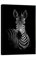 Dafun Art - Abstrakte Poster Wandkunst Schwarz Weiß Tier Schöne Zebras Leinwanddruck Rahmen Bild Gemälde für Büro Flur Heimdekoration Kinderzimmer Geschenk - 30,5 x 40,6 cm