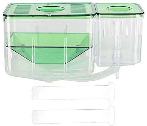 Fish Breeding Box, Acrylic Fish Hatchery Isolation Box Double Layer Fry Hatching Incubator Rearing Box Fish Parenting Container Divider for Aquarium Tank