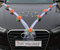 ORGANZA M + HERZEN ®Auto-schmuck (Koralle/Weiß/Weiß)