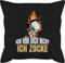 Kissen 50x50 - Statement mit Sprüchen - Ich hör Dich Nicht Ich zocke Totenkopf weiß - 50 x 50 cm - Schwarz - Kissenbezug Spruch sprüche Gamer bezug und fuellung spruechen kann hören sofakissen
