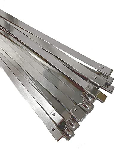 Fascette fermacavi in acciaio inox SS304, fascette in metallo, fascette fermacavi autobloccanti, 7.9mmx1500mm x50