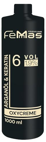 FemMas Oxycreme in 1,9% 1000 ml I Oxidationsmittel zum Haare färben & Tönen I Leichte Anwendung & optimaler Halt I Entwickler für gleichmäßige Ergebnisse in Salon-Qualität I Hair Color Developer